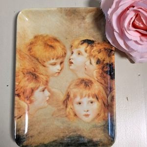 Cherub/Angel Jewelry Dish (6x4 inch) USED.